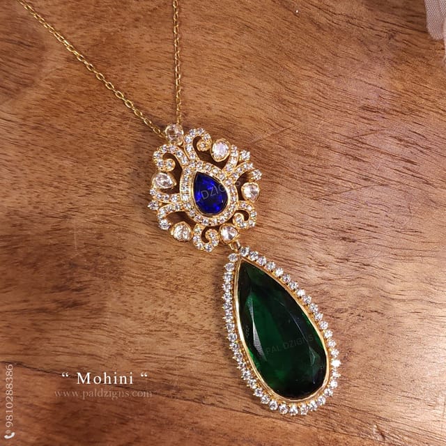 Mohini Moissanite Polki Pendant