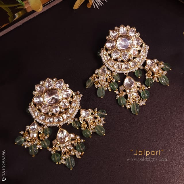 Jalpari Moissanite Polki Earring