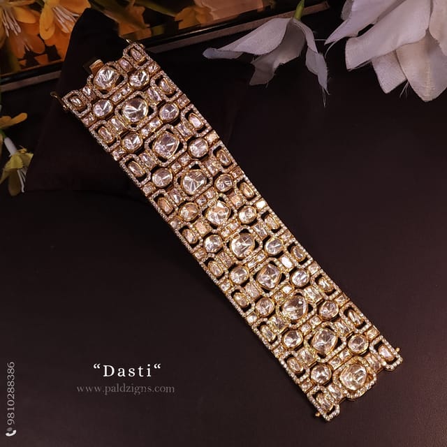 Dasti Moissanite Polki Bracelet