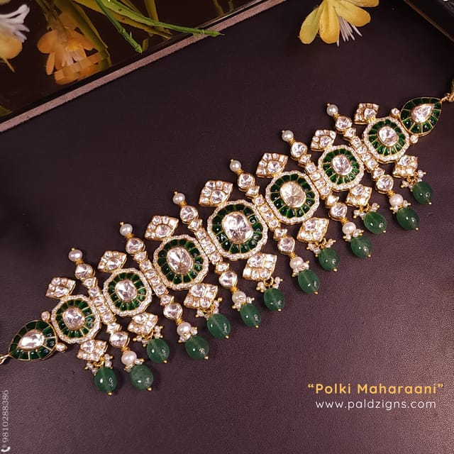 Polki MahaRaani Moissanite Polki Choker
