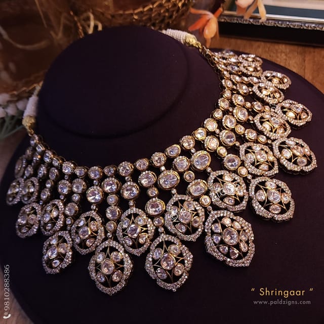 Shringaar Moissanite Polki Necklace