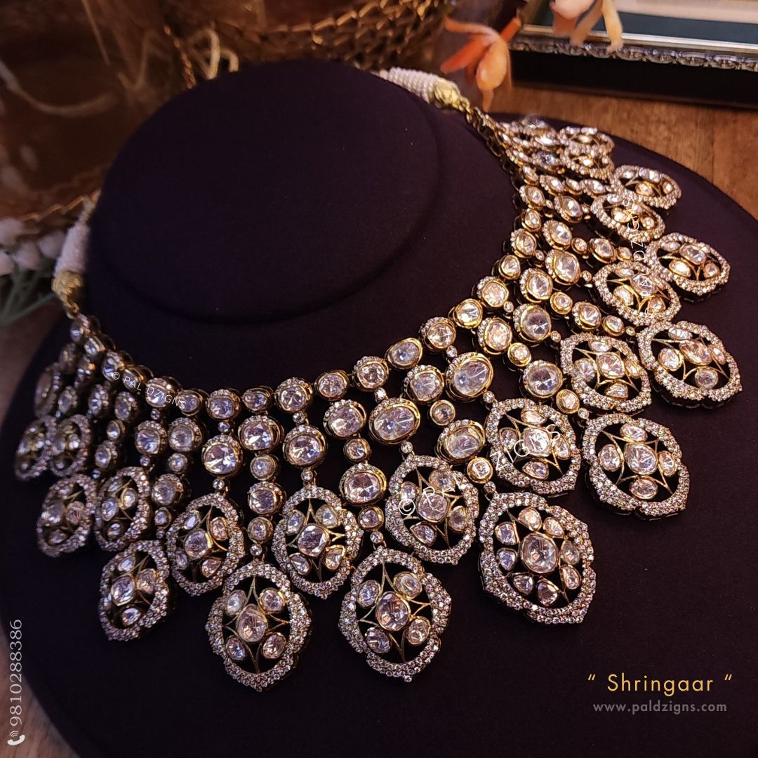 Shringaar Moissanite Polki Necklace
