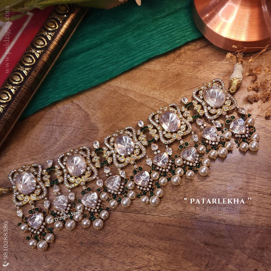 Patarlekha Moissanite Polki Choker