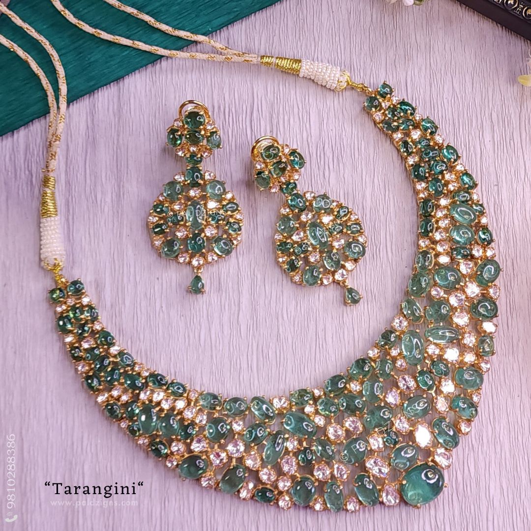 Tarangini Moissanite Polki Necklace Set
