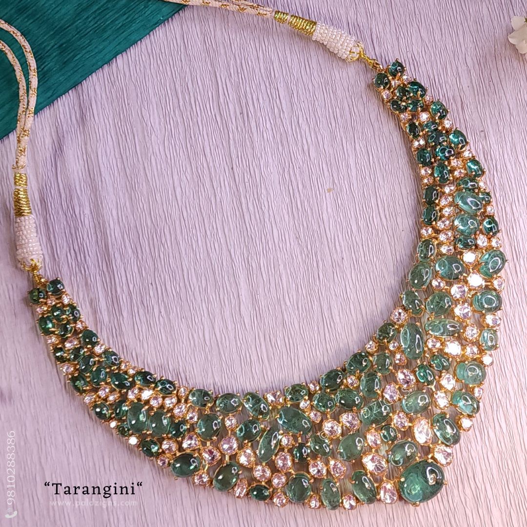 Tarangini Moissanite Polki Necklace