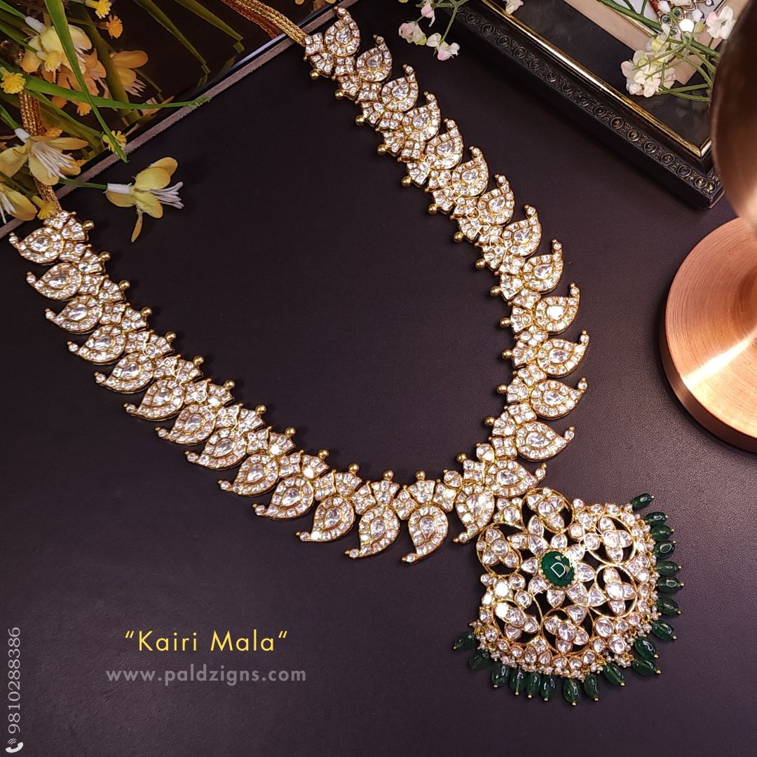 Kairi Mala Moissanite Polki Detachable Pendant