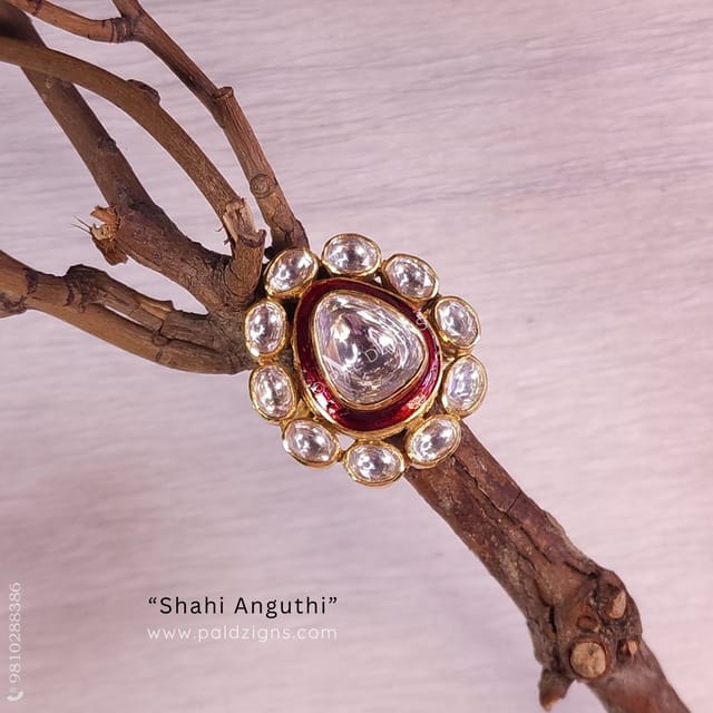 Shahi Anguthi Bikaneri Jadau Ring