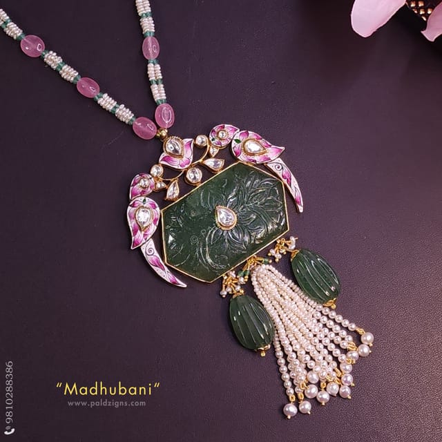 Madhubani Bikaneri Jadau Pendant