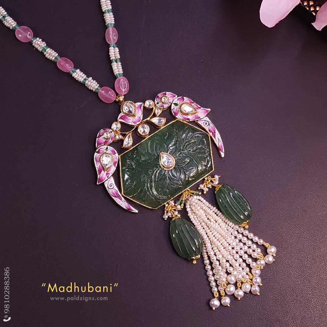 Madhubani Bikaneri Jadau Pendant