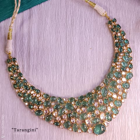 Tarangini Moissanite Polki Necklace Tarangini Moissanite Polki Necklace