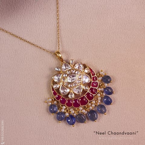 Neel Chaandvaani Moissanite Polki Pendant
