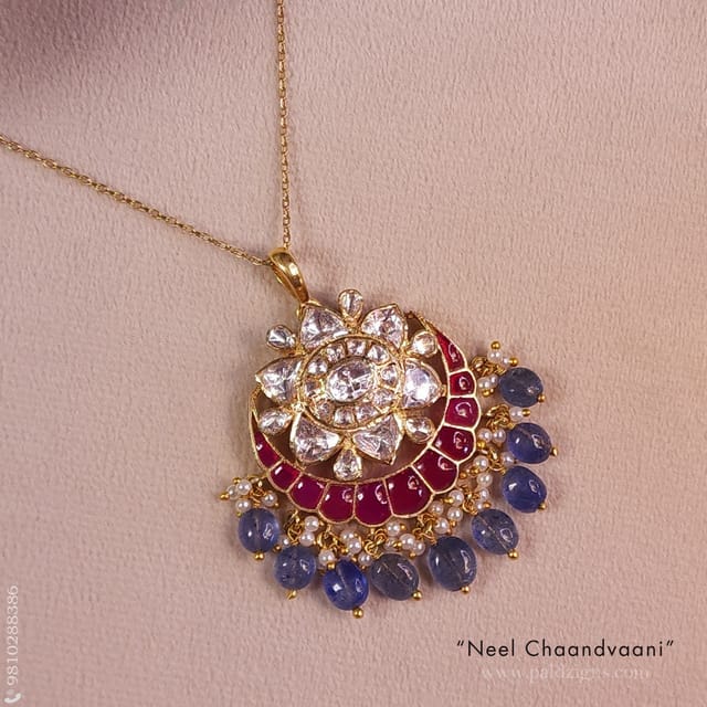 Neel Chaandvaani Moissanite Polki Pendant