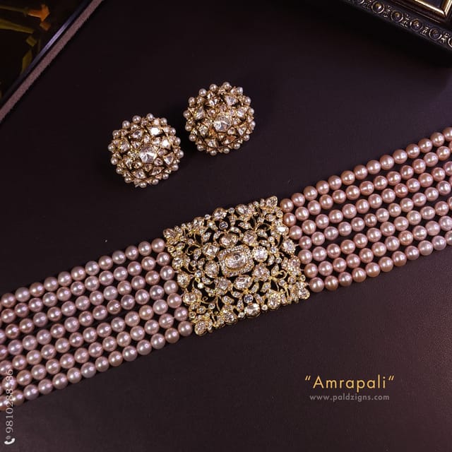 Amrapali Moissanite Polki Choker Set