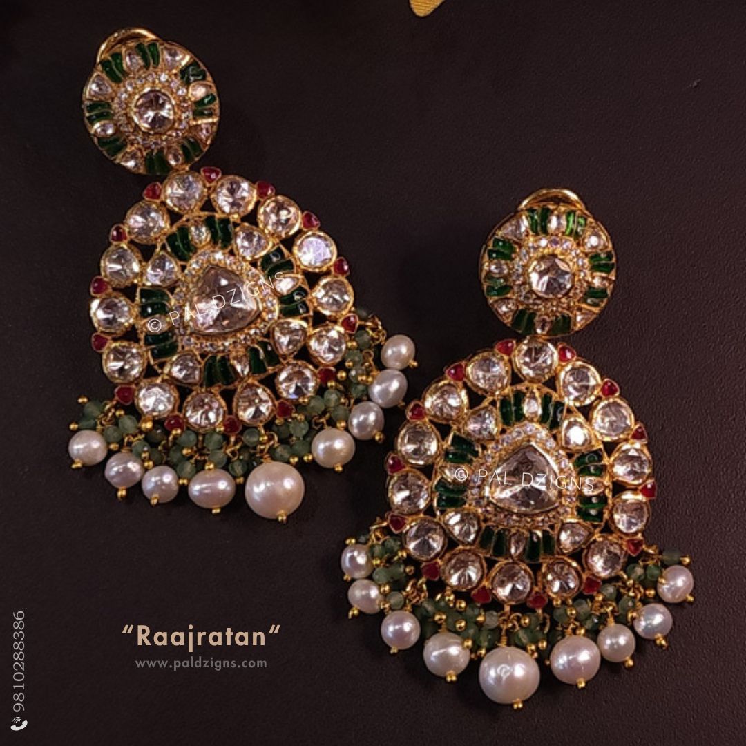 Raajratan Moissanite Polki Earring