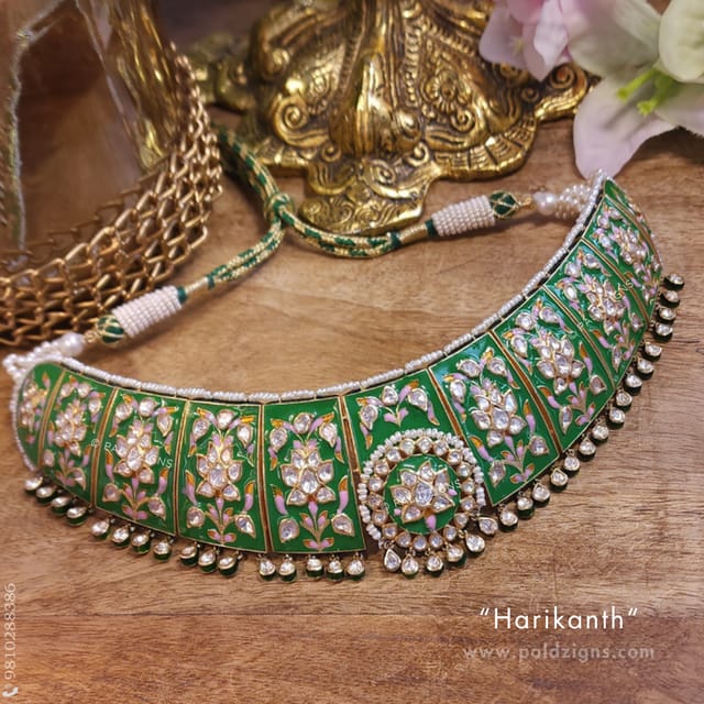 Harikanth Moissanite Polki Necklace