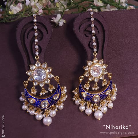 Niharika Bikaneri Jadau Earrings