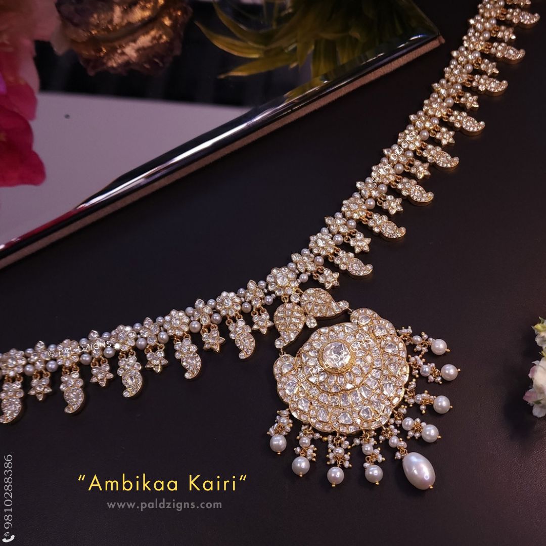 Ambikaa Kairi Moissanite Polki Belt
