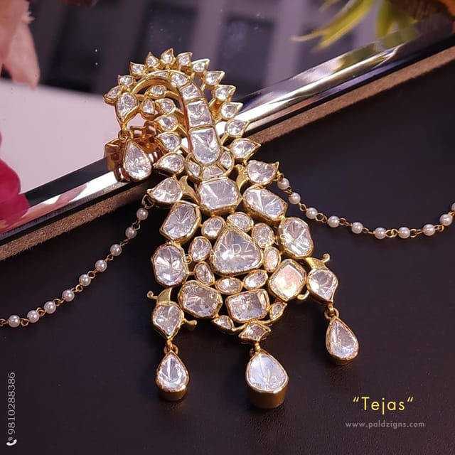 Tejas Moissanite Polki Bajuband