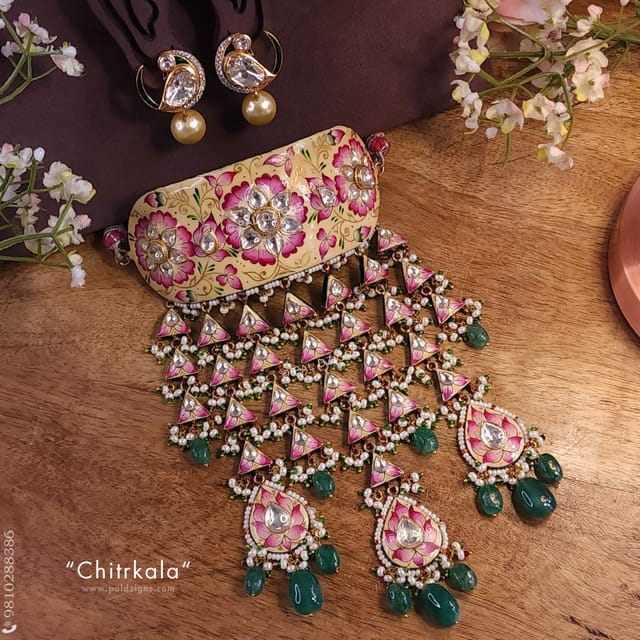 Chitrkala Bikaneri Jadau Choker Set