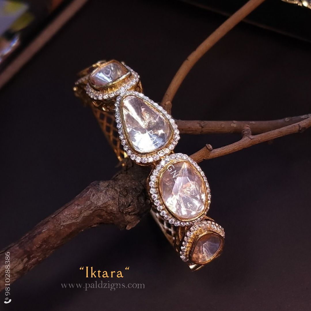 Iktara "2-4" Size Moissanite Polki Bracelet