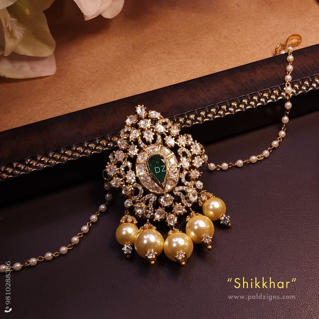 Shikkhar Moissanite Polki Bajuband