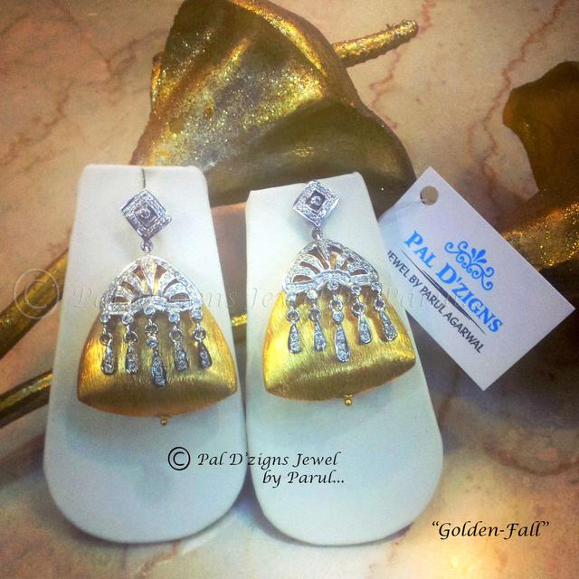 Golden Fall Earings