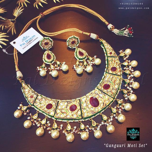 Gangauri Moti Set ( Ruby Kundan)