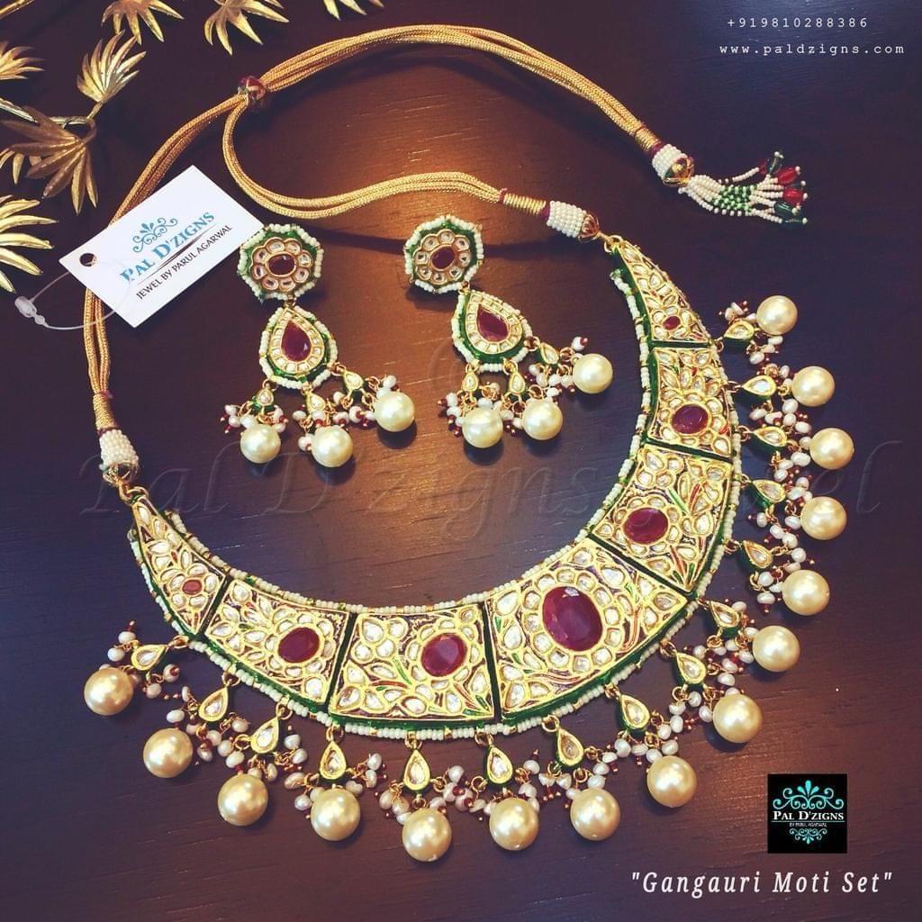 Gangauri Moti Set ( Ruby Kundan)