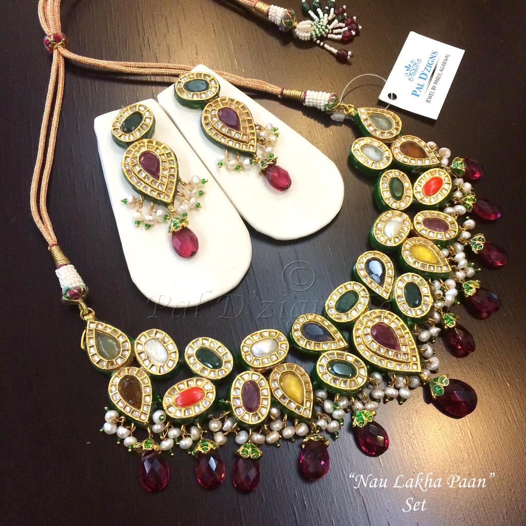 Nau Lakha Paan Kundan Set