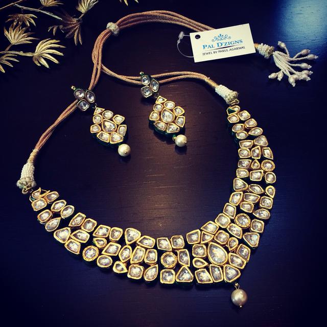 Rajwadaa Polki Neckline Set