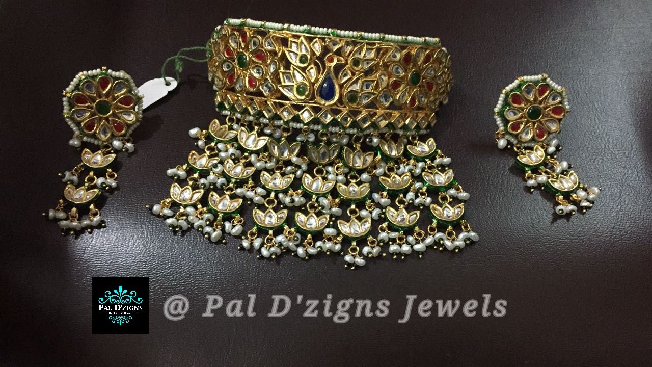 Mayur choker Kundan set