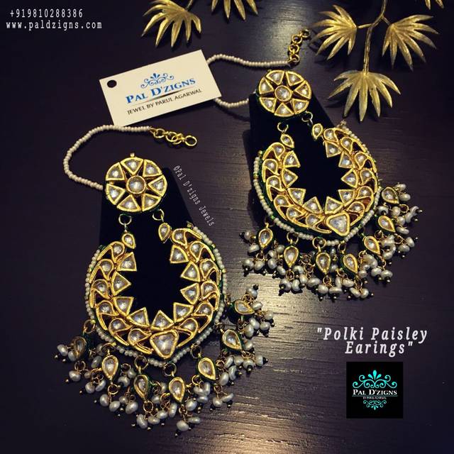 Polki Paisley Earings