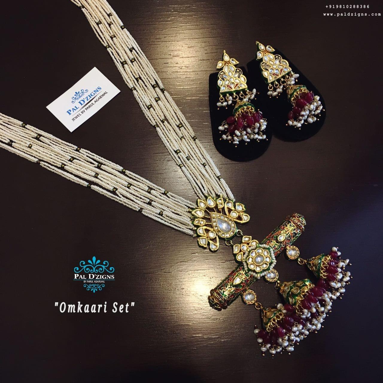 Omkaari Kundan polki set
