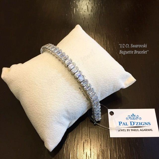 1/2 Ct. Swarovski Baguette Bracelet