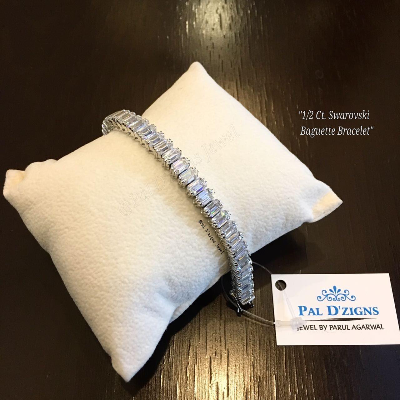 1/2 Ct. Swarovski Baguette Bracelet