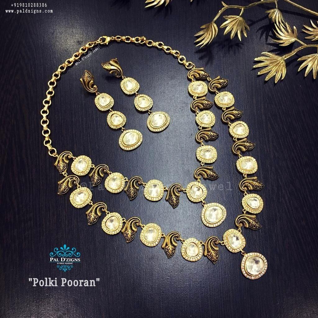Polki Pooran Necklace Set