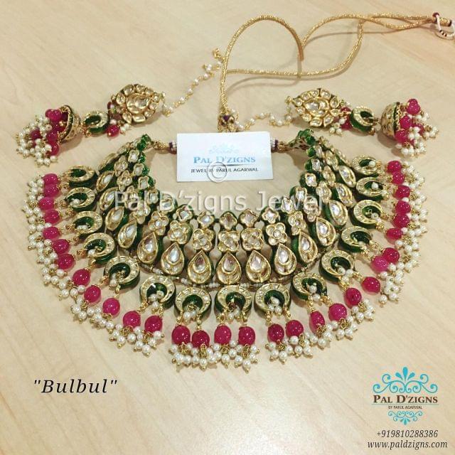 Bulbul Kundan Necklace Set