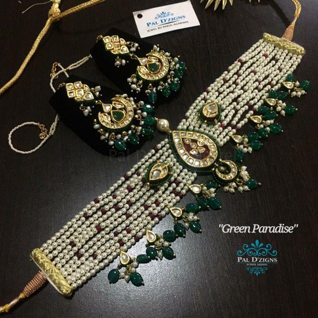 Green Paradise Moti Set