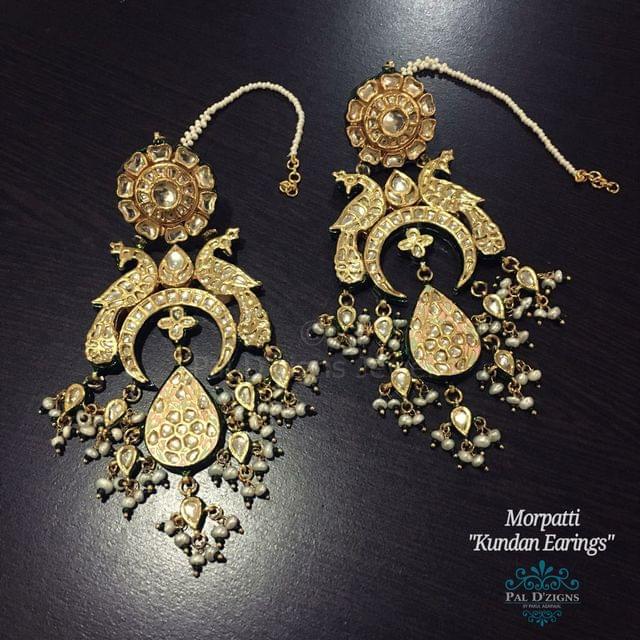 Morpatti Kundan Earing