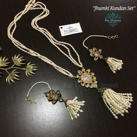 Jhumki Kundan set